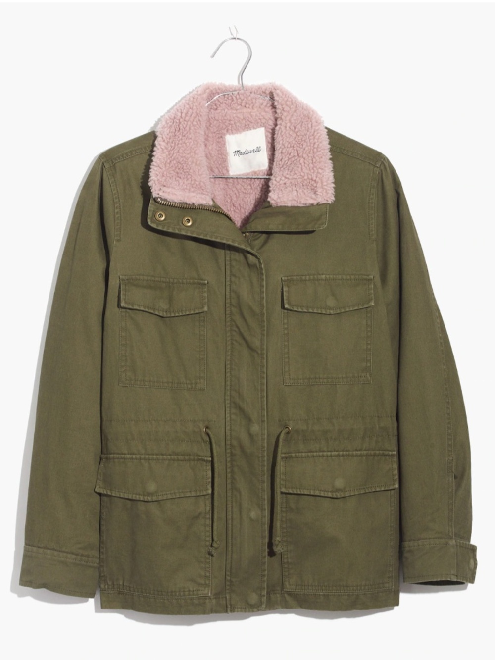 Madewell Sherpa-Trimmed Military Surplus Jacket Size Small